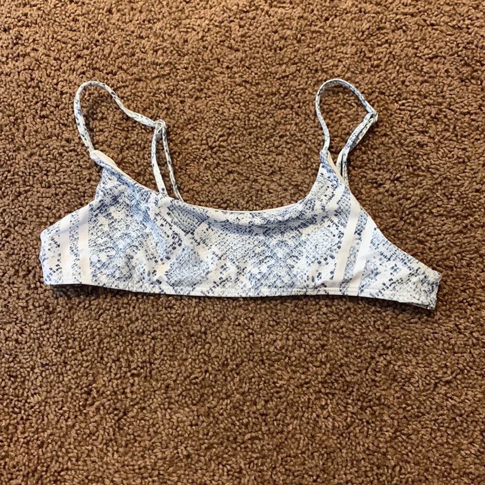 super cute snakeskin bikini top